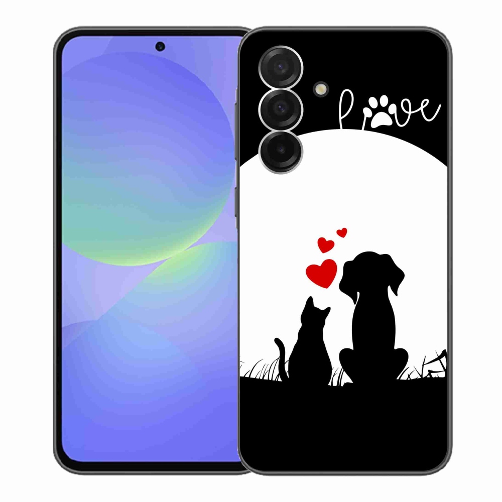 Gelový kryt mmCase na Samsung Galaxy A36 5G - zvířecí láska