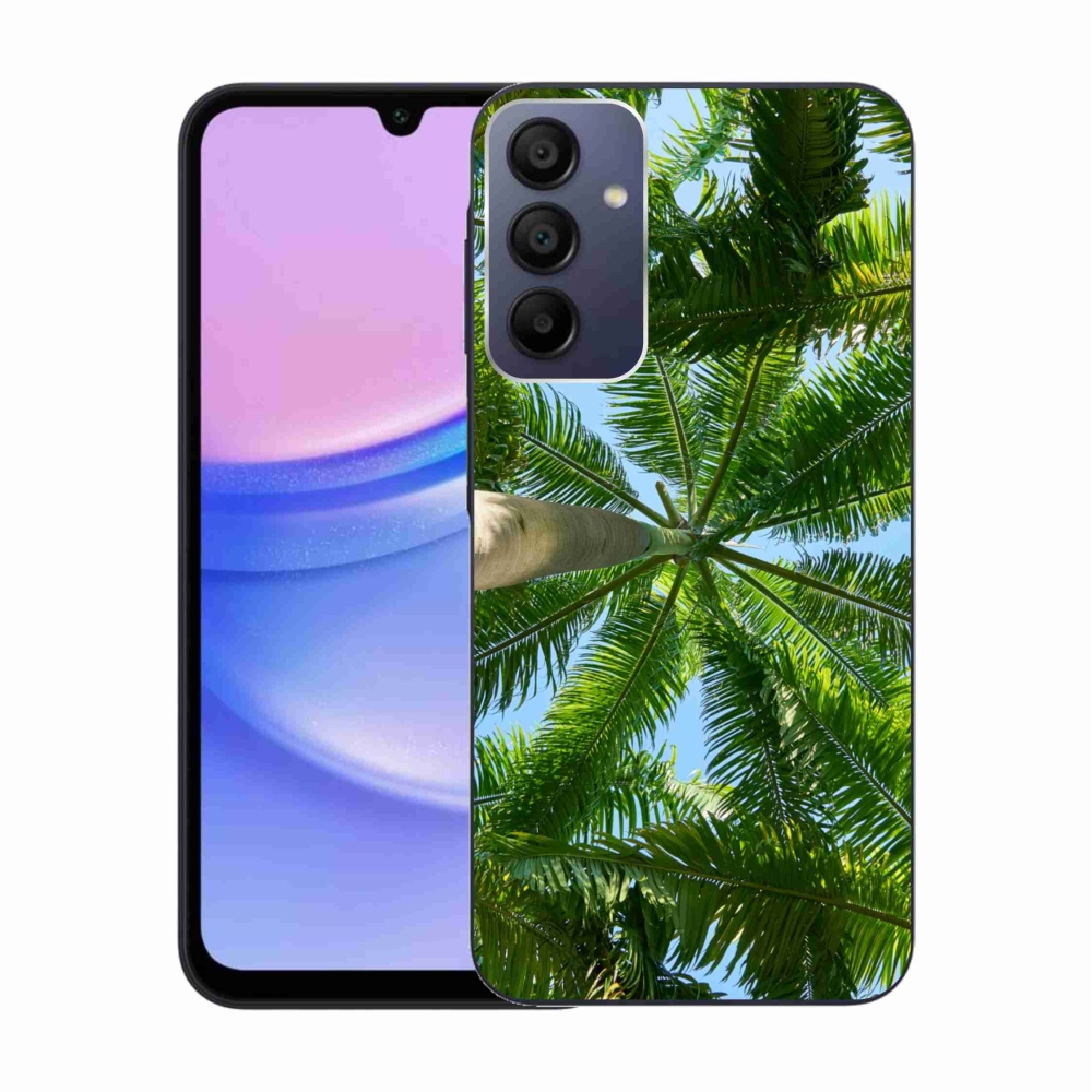 Gelový kryt mmCase na Samsung Galaxy A15 4G/5G - palmy