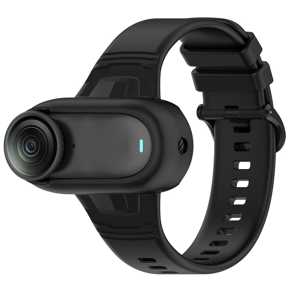 Silikonový rám s náramkem pro Insta360 GO 3 / GO 3S / GO 2 - černý