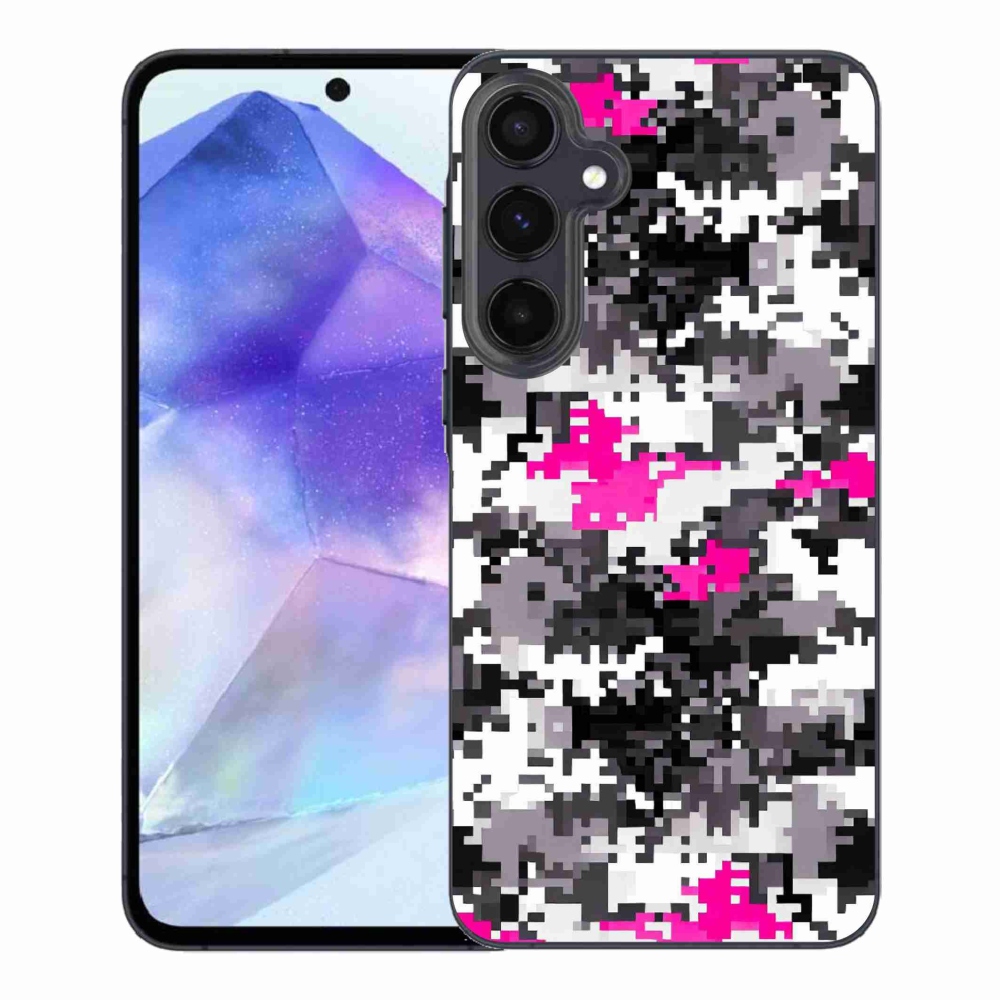 Gelový kryt mmCase na Samsung Galaxy A55 5G - maskáčový vzor 4
