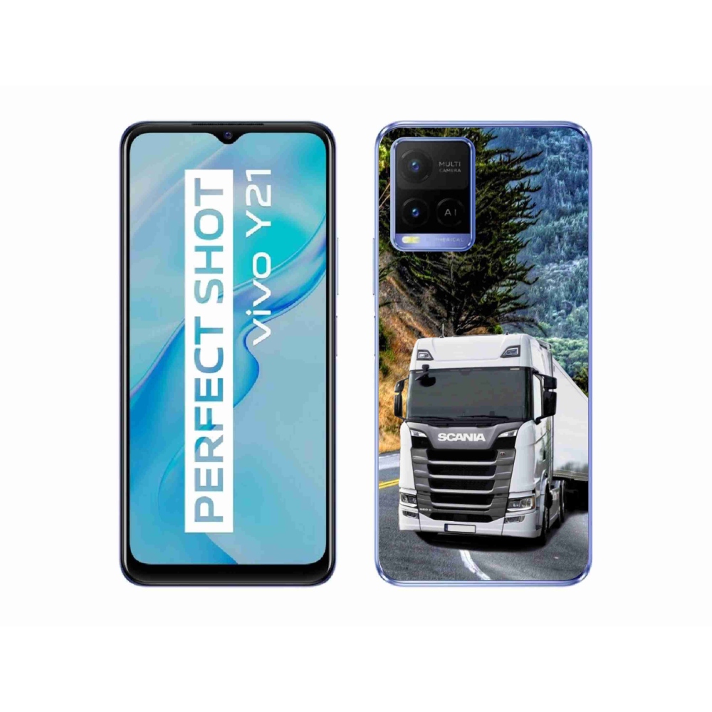 Gelový kryt mmCase na Vivo Y21/Y21s/Y33s - kamion 1