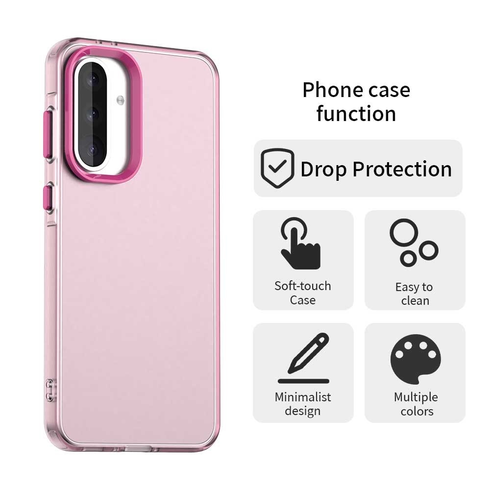 Candy matný gelový obal na Samsung Galaxy A36 5G/A56 5G - růžový