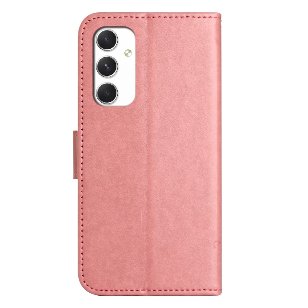 Flower knížkové pouzdro na Samsung Galaxy A16 4G/5G - růžové