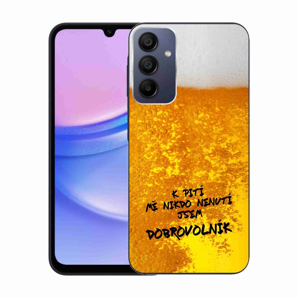 Gelový kryt mmCase na Samsung Galaxy A15 4G/5G - pivní motiv 4