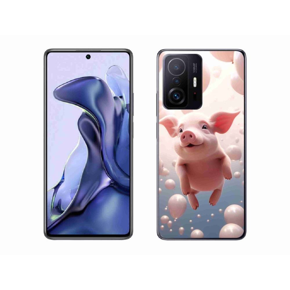 Gelový kryt mmCase na Xiaomi 11T - prasátko s balónky