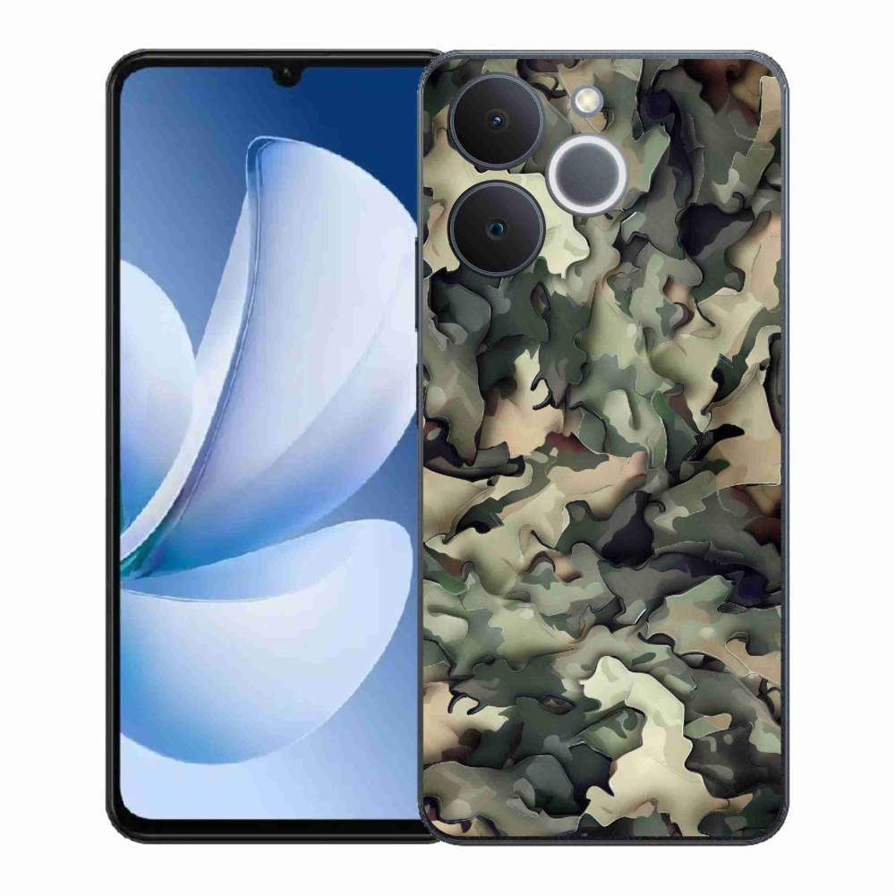 Gelový kryt mmCase na Realme Note 70T - maskáčový vzor 9