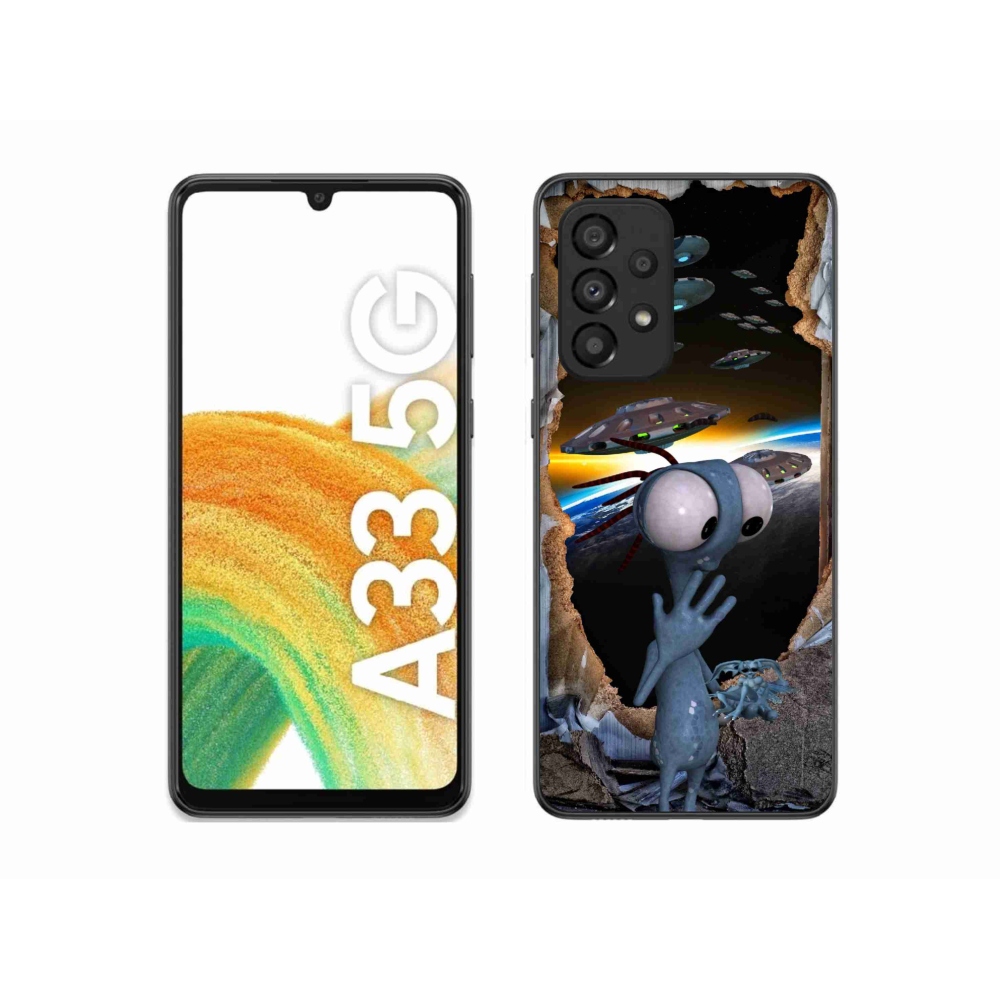 Gelový kryt mmCase na Samsung Galaxy A33 5G - mimozemšťan