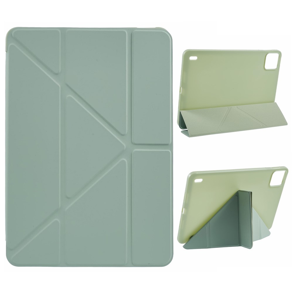 Origamis chytré polohovací pouzdro na tablet Xiaomi Pad 8/8 Pro/7/7 Pro - světlezelené