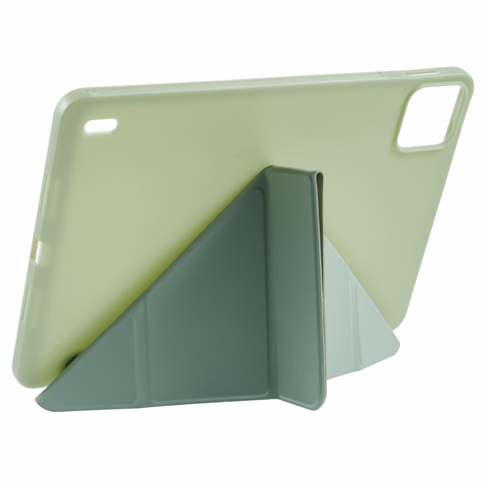 Origamis chytré polohovací pouzdro na tablet Xiaomi Pad 8/8 Pro/7/7 Pro - světlezelené
