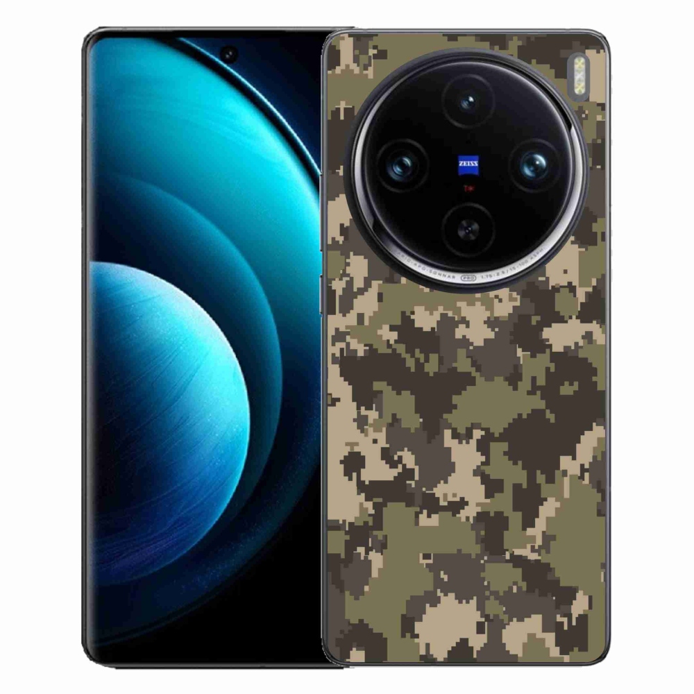 Gelový kryt mmCase na Vivo X100 Pro 5G - maskáčový vzor 12