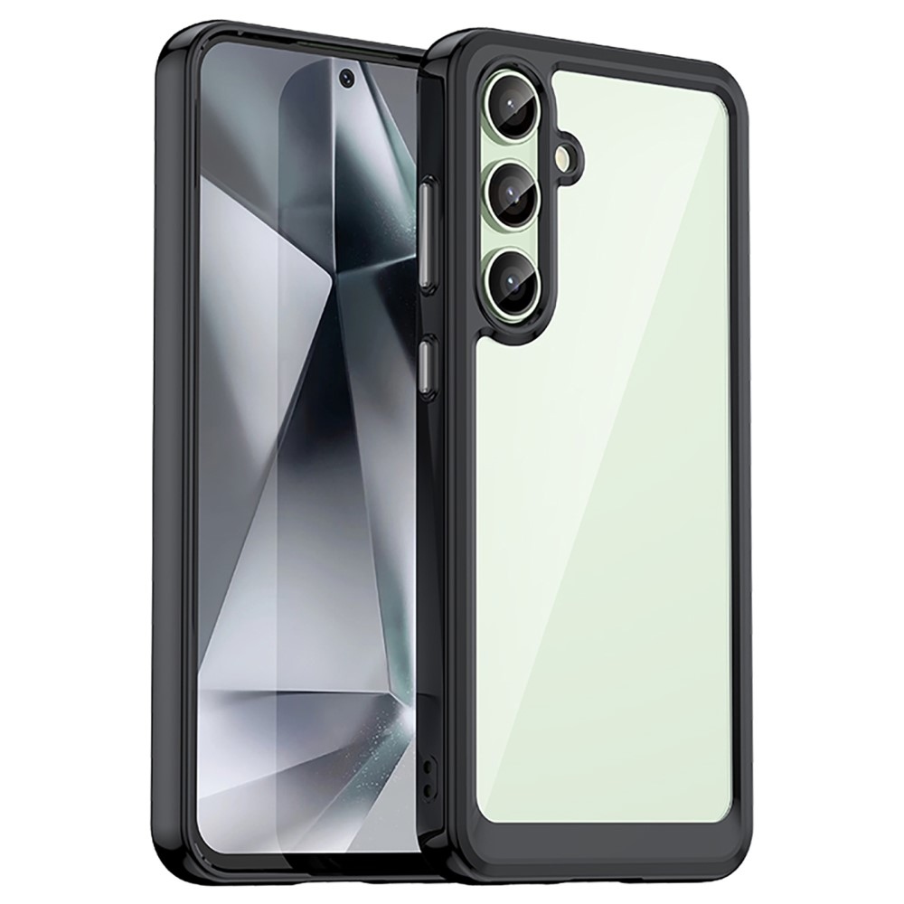 Gelový obal s pevnými zády na Samsung Galaxy S24 FE - černý