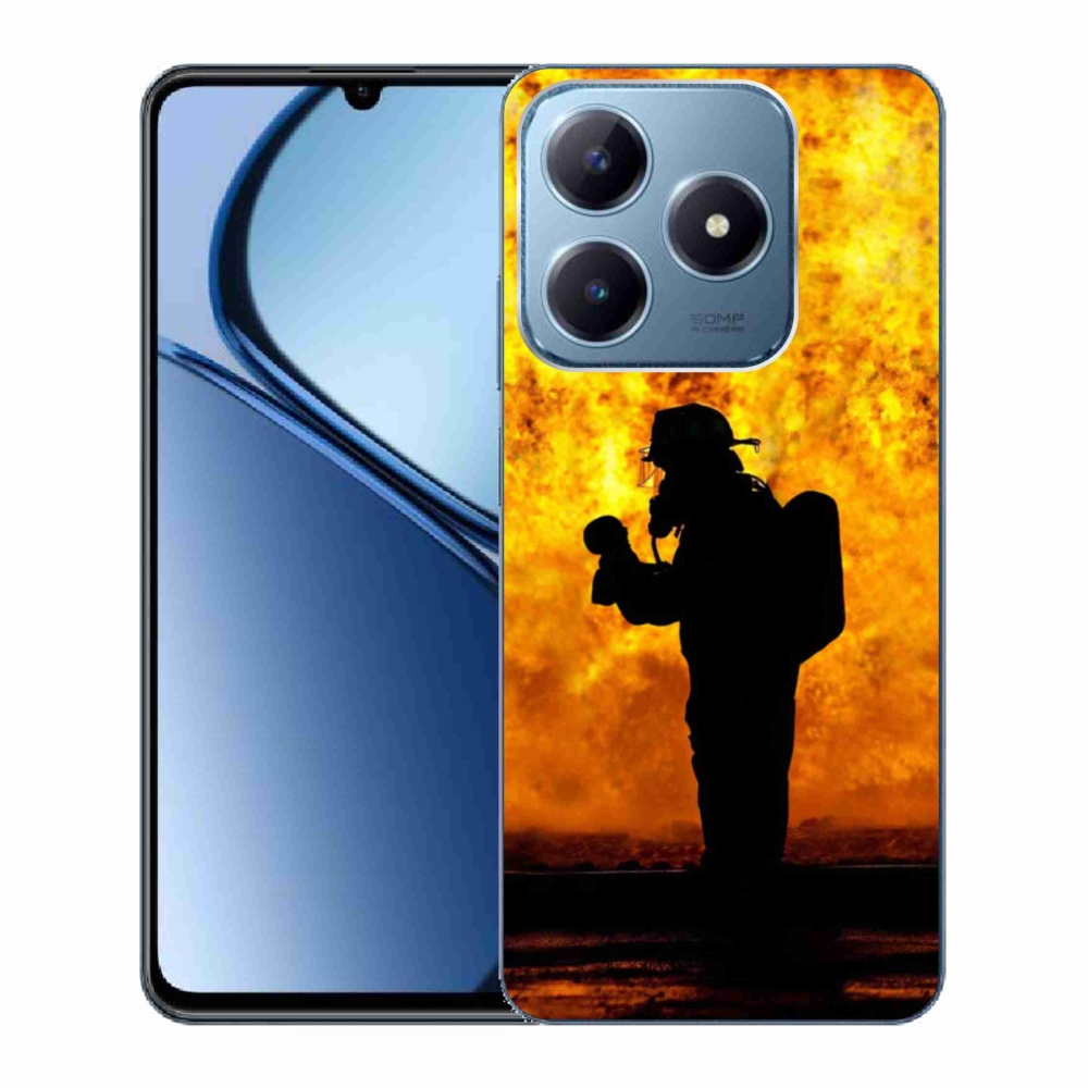 Gelový kryt mmCase na Realme C63 - hasič