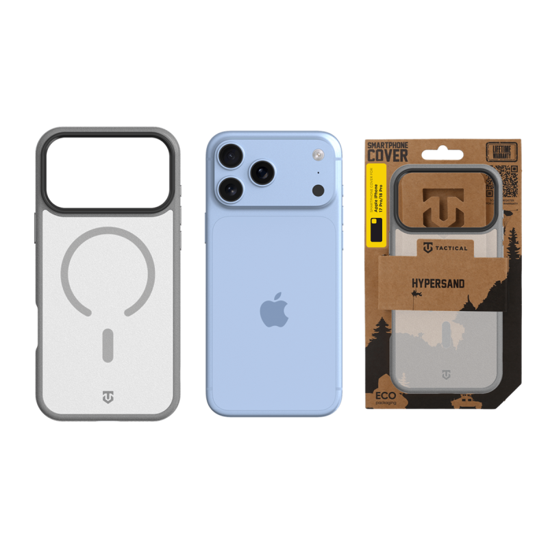 Tactical MagForce Hypersand Kryt pro Apple iPhone 18 Pro/17 Pro Light Grey