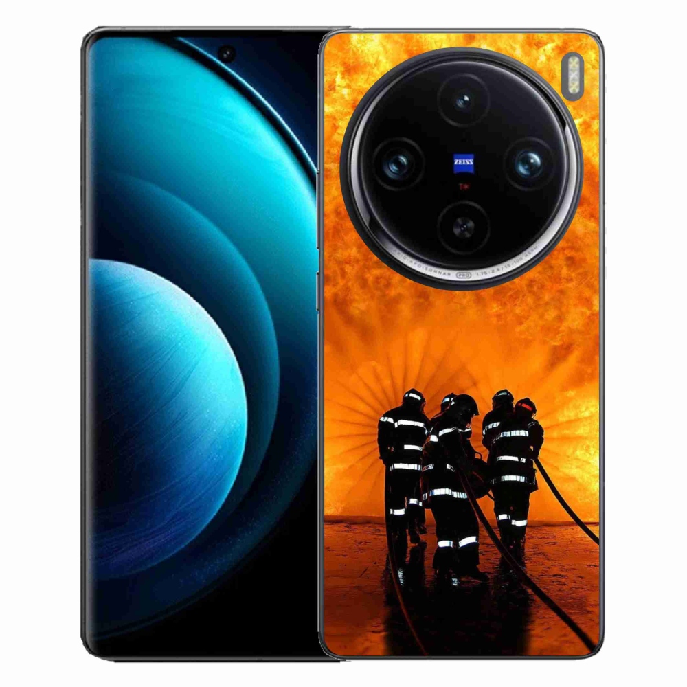 Gelový kryt mmCase na Vivo X100 Pro 5G - požár