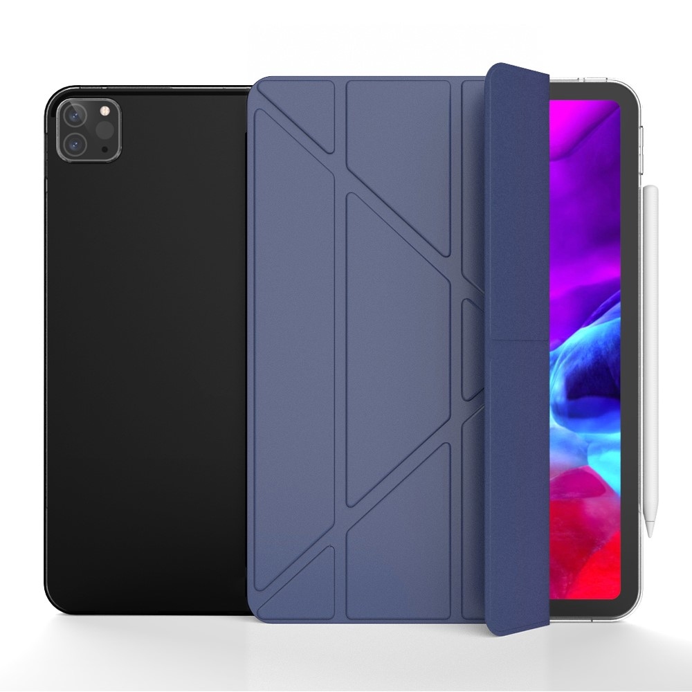 Origami chytré polohovací pouzdro na tablet iPad Air 13 (2024)/(2025) - tmavěmodré