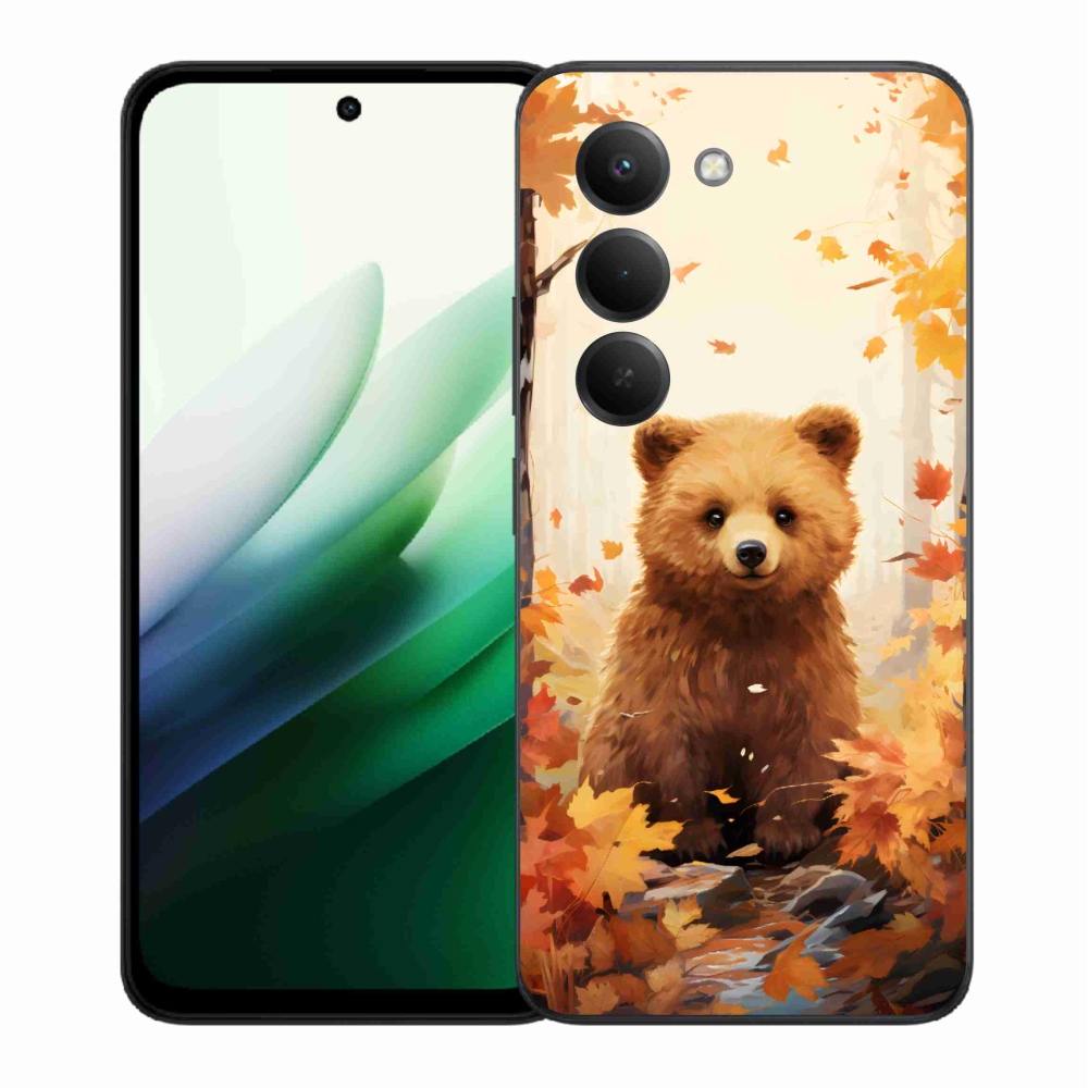 Gelový kryt mmCase na Xiaomi Redmi 15 5G (169mm) - medvěd v lese