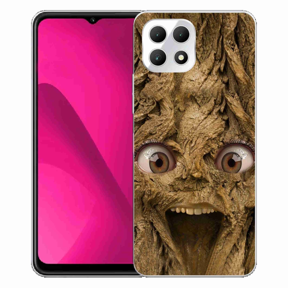 Gelový kryt mmCase na T-Mobile T Phone 2 - veselý strom s očima