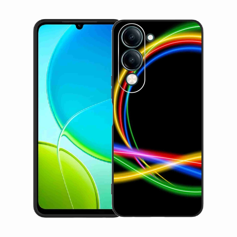 Gelový kryt mmCase na Vivo Y29s 5G - neonové kruhy