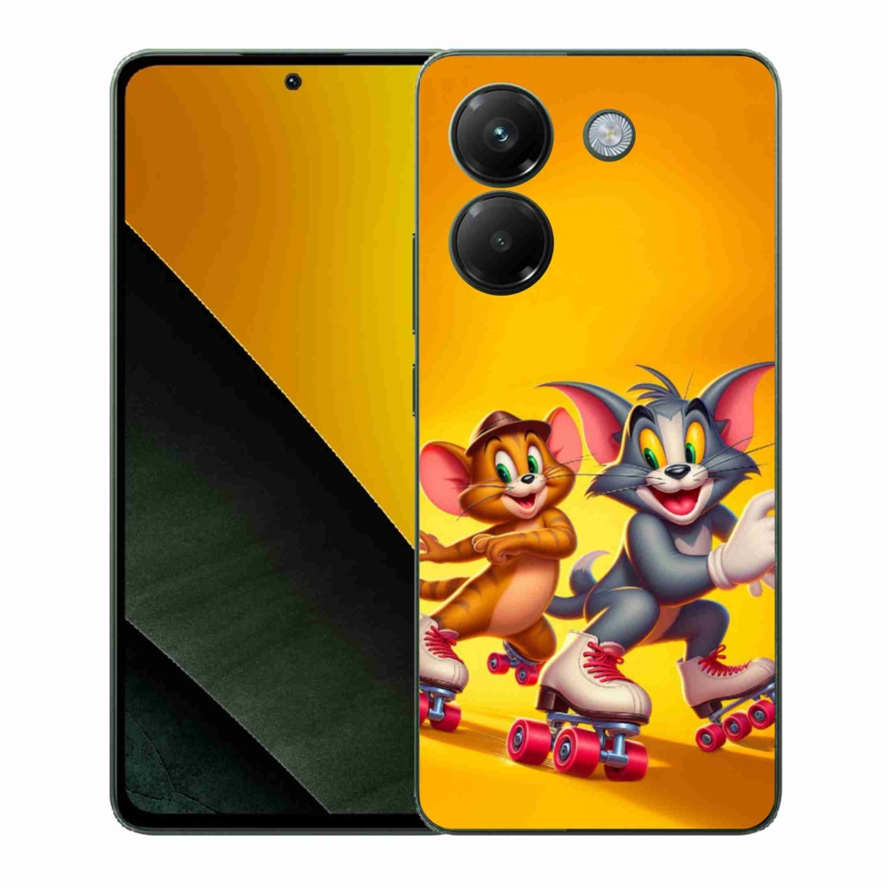 Gelový kryt mmCase na Xiaomi Poco M7 Pro 5G - tom a jerry