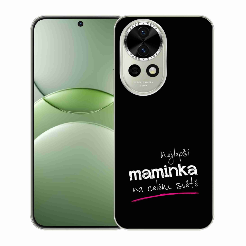 Gelový kryt mmCase na Huawei Nova 13 5G - nejlepší maminka 4 černé pozadí