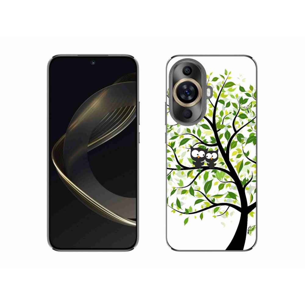 Gelový kryt mmCase na Huawei Nova 11 - sovičky na stromě