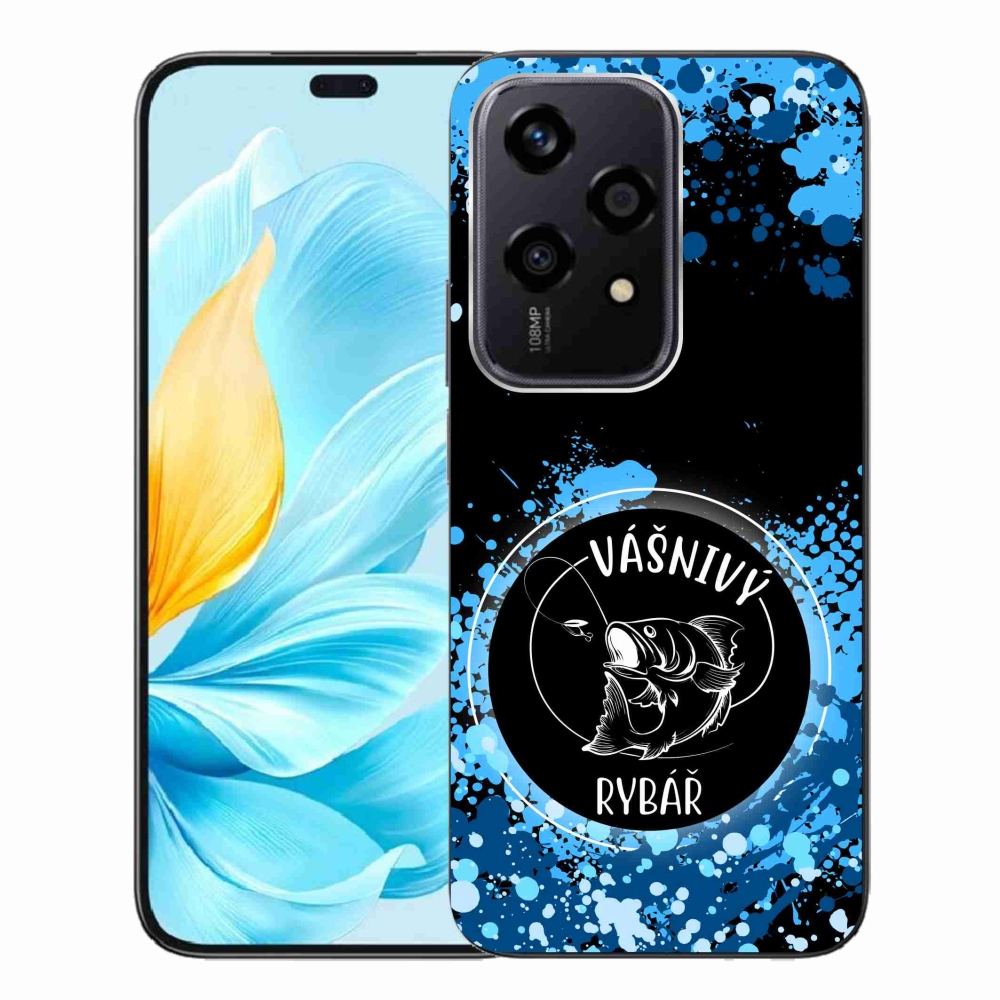 Gelový kryt mmCase na Honor 200 Lite 5G - vášnivý rybář černé pozadí