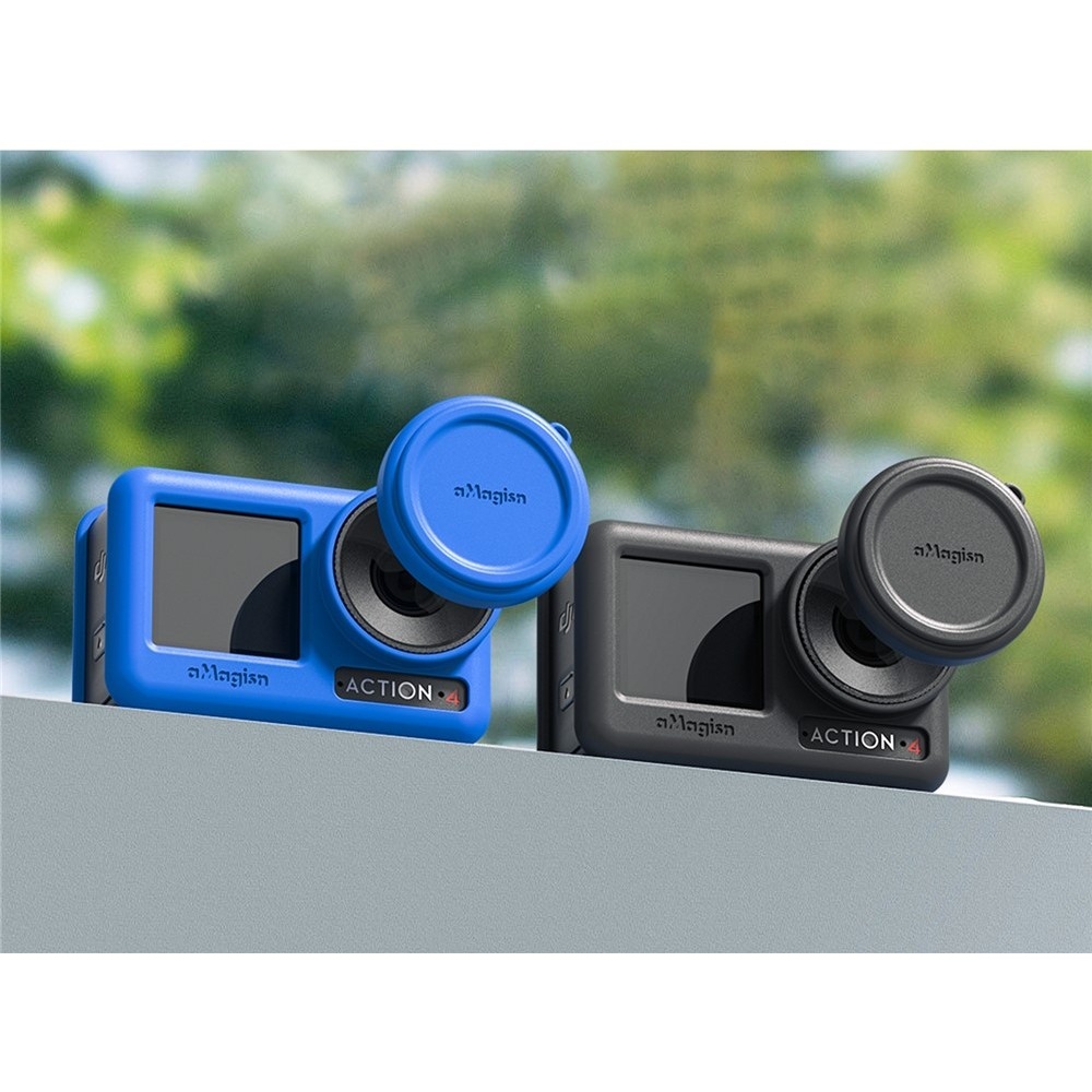 AMAGISN silikonový ochranný obal pro DJI Osmo Action 4 a Action 3 - černý