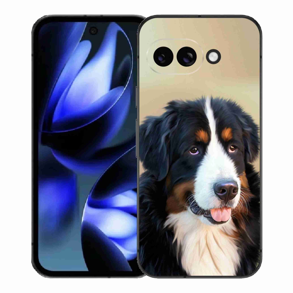 Gelový kryt mmCase na Google Pixel 9a - bernský salašnický pes