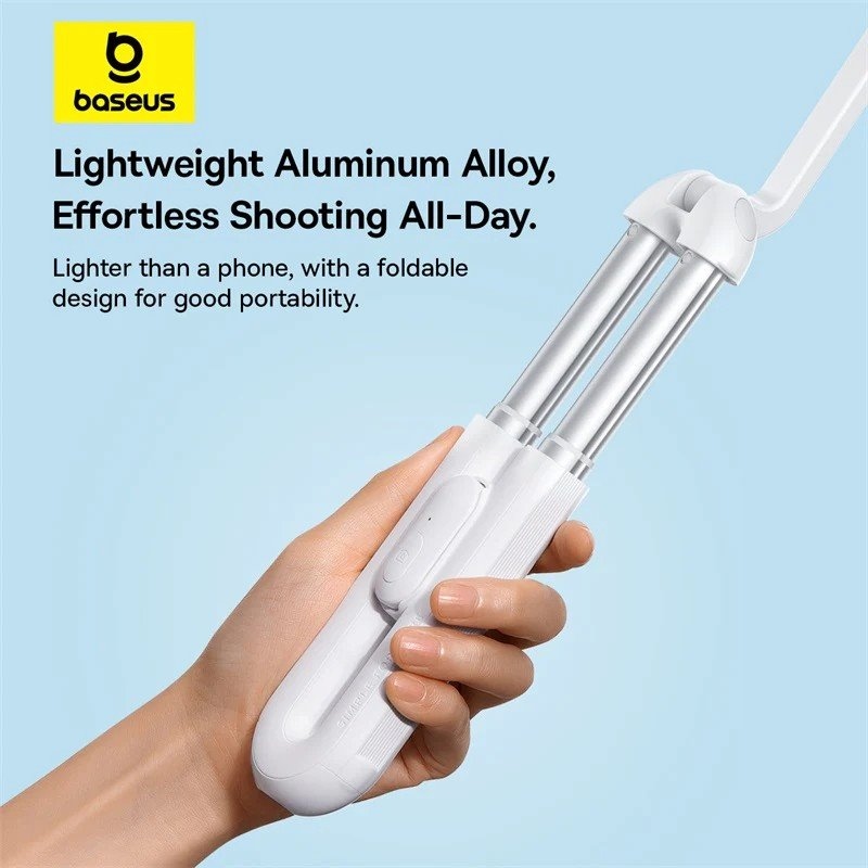 Baseus TechShot Series Dual-Support Selfie Stick Moon White