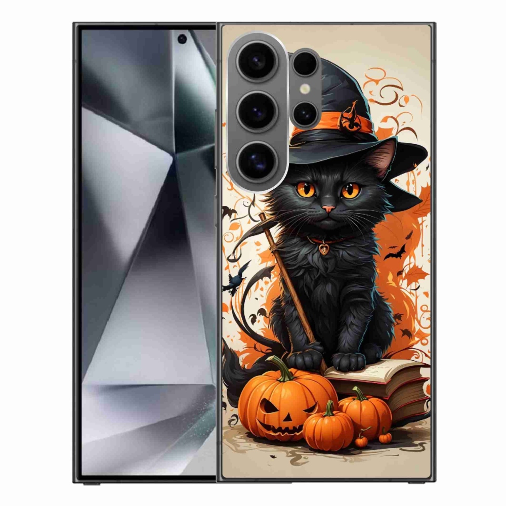 Gelový kryt mmCase na Samsung Galaxy S24 Ultra - kocour čaroděj