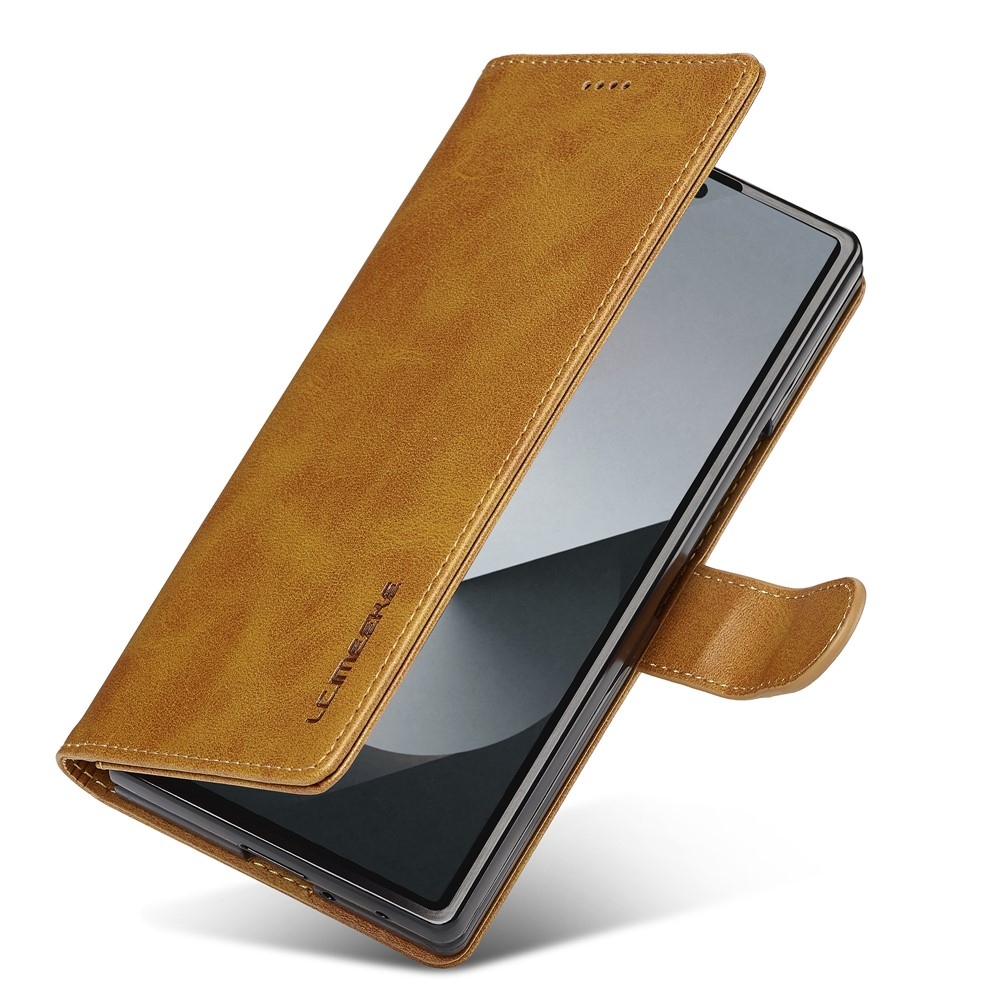 IMEEKE knížkové pouzdro na Samsung Galaxy Z Fold7 5G - žluté