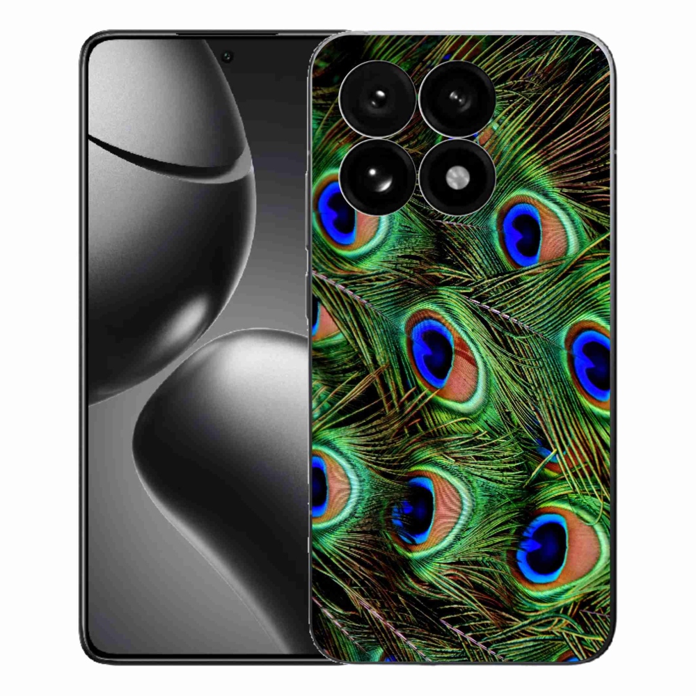Gelový kryt mmCase na Xiaomi 15T - paví peří