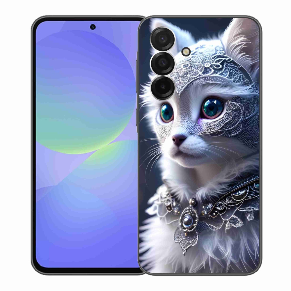 Gelový kryt mmCase na Samsung Galaxy A36 5G - bílá kočka
