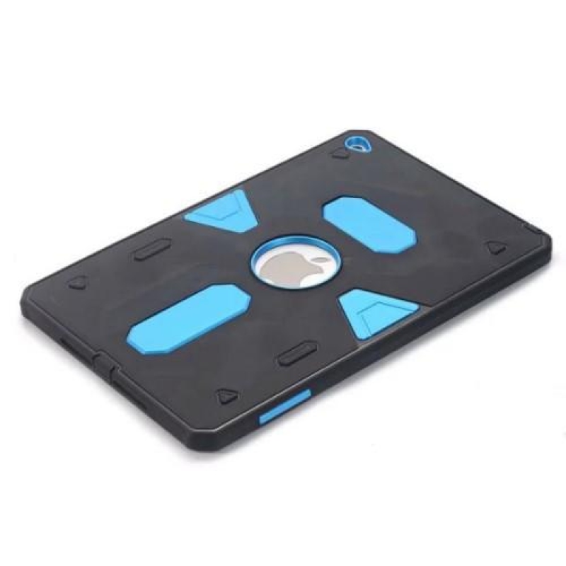 Outdoor dvoudílný gelový/plastový obal na iPad mini 4 - modrý