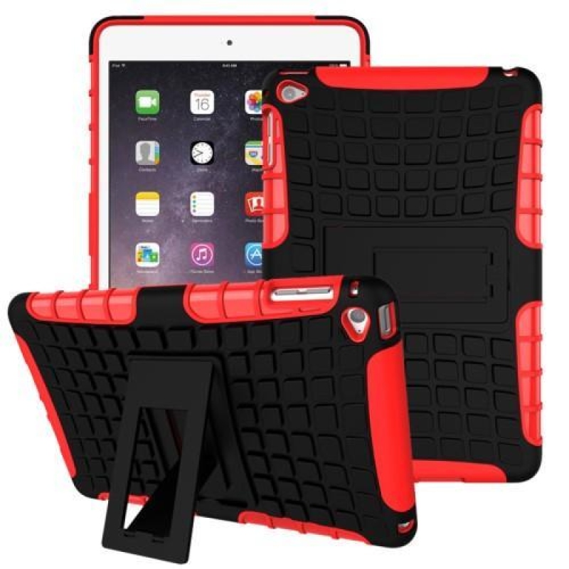 Outdoor odolný obal na iPad mini 4 - červený