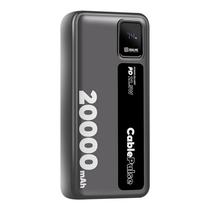 OBAL:ME CablePulse Powerbanka 20000mAh 22,5W Black