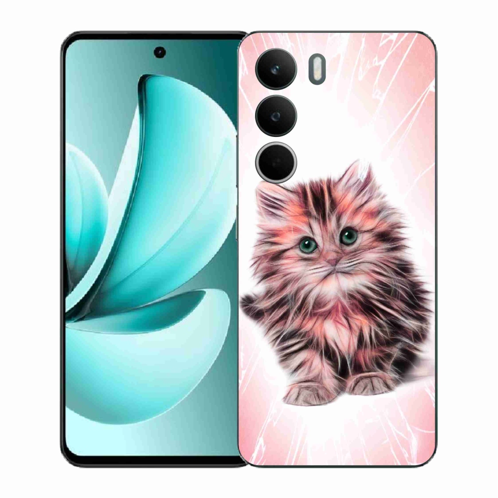 Gelový kryt mmCase na Realme C71 - roztomilé kotě