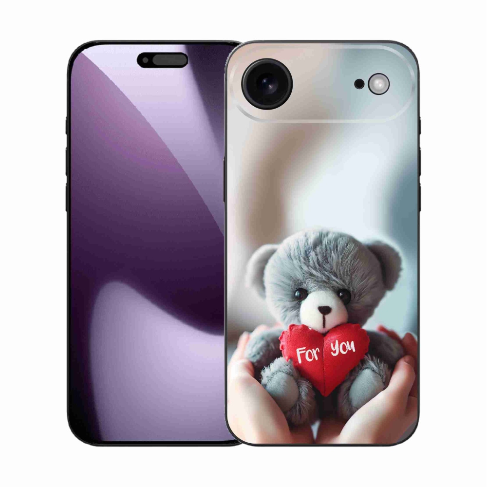 Gelový kryt mmCase na iPhone 17 Air - medvídek pro zamilované