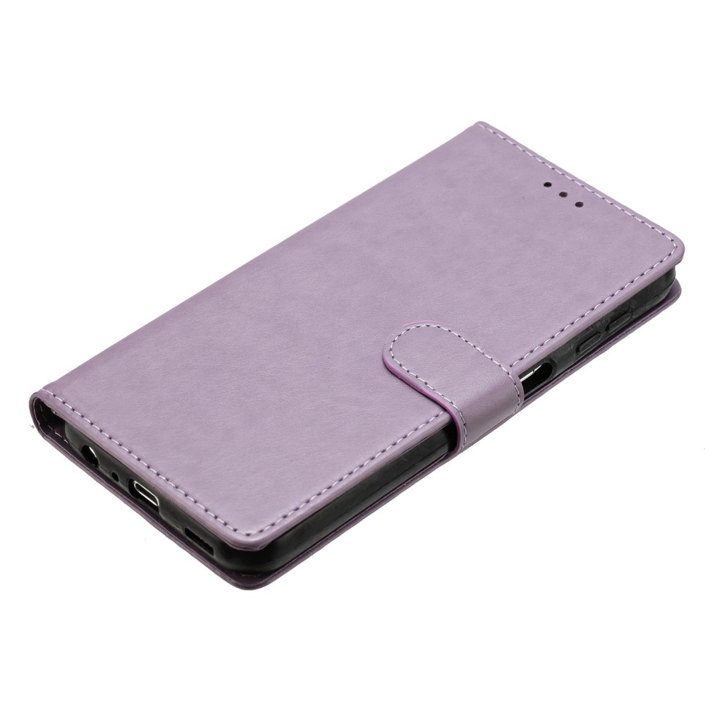 Clots knížkové pouzdro na Xiaomi Redmi Note 14 5G - fialové