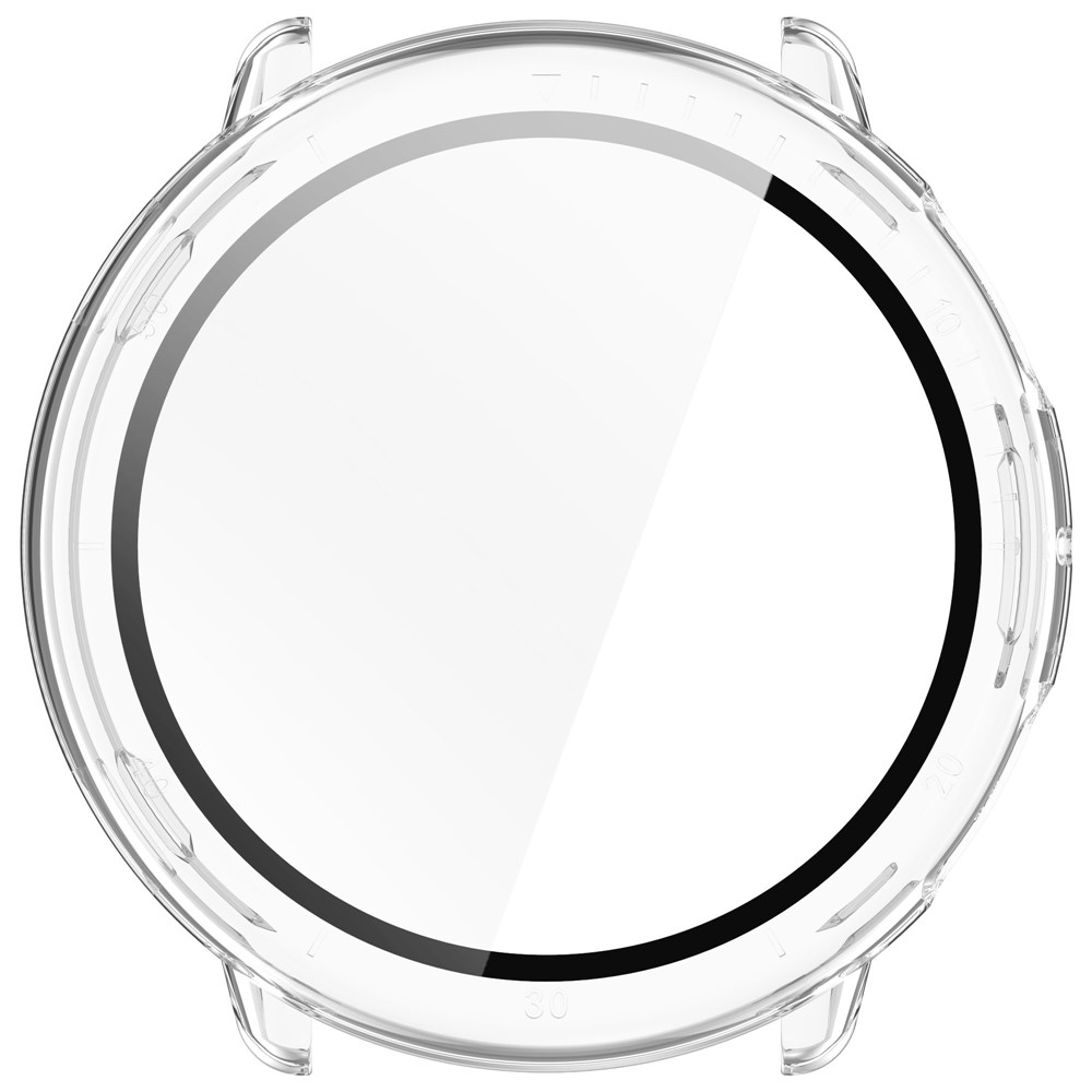 Overall plastové nasazovací pouzdro s ochranným sklem na Amazfit Active 2 - průhledné