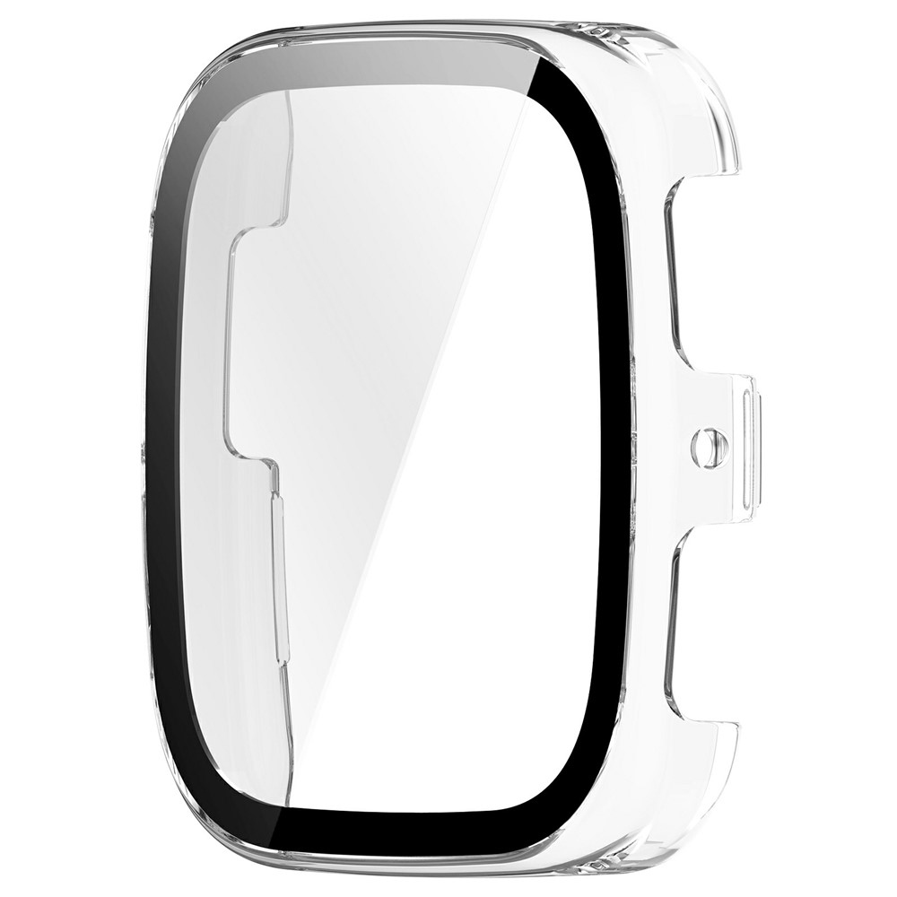 Overall plastové nasazovací pouzdro s ochranným sklem na Amazfit Active 2 Square - průhledné