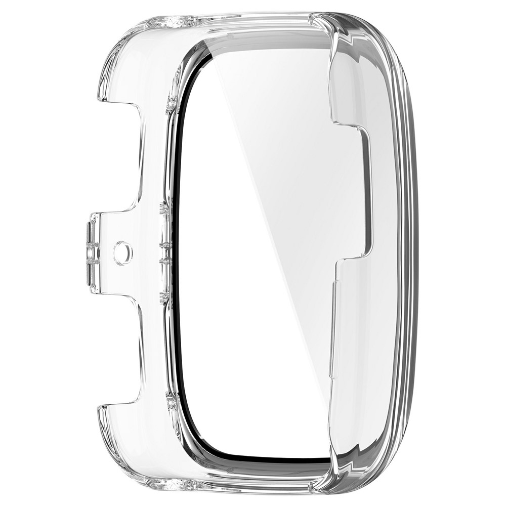 Overall plastové nasazovací pouzdro s ochranným sklem na Amazfit Active 2 Square - průhledné
