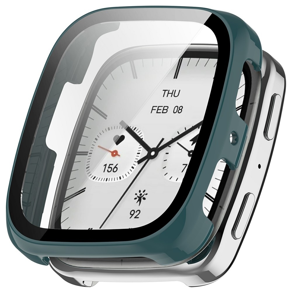Overall plastové nasazovací pouzdro s ochranným sklem na Amazfit Active 2 Square - zelené
