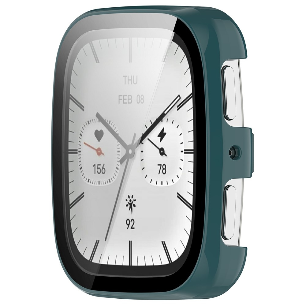 Overall plastové nasazovací pouzdro s ochranným sklem na Amazfit Active 2 Square - zelené