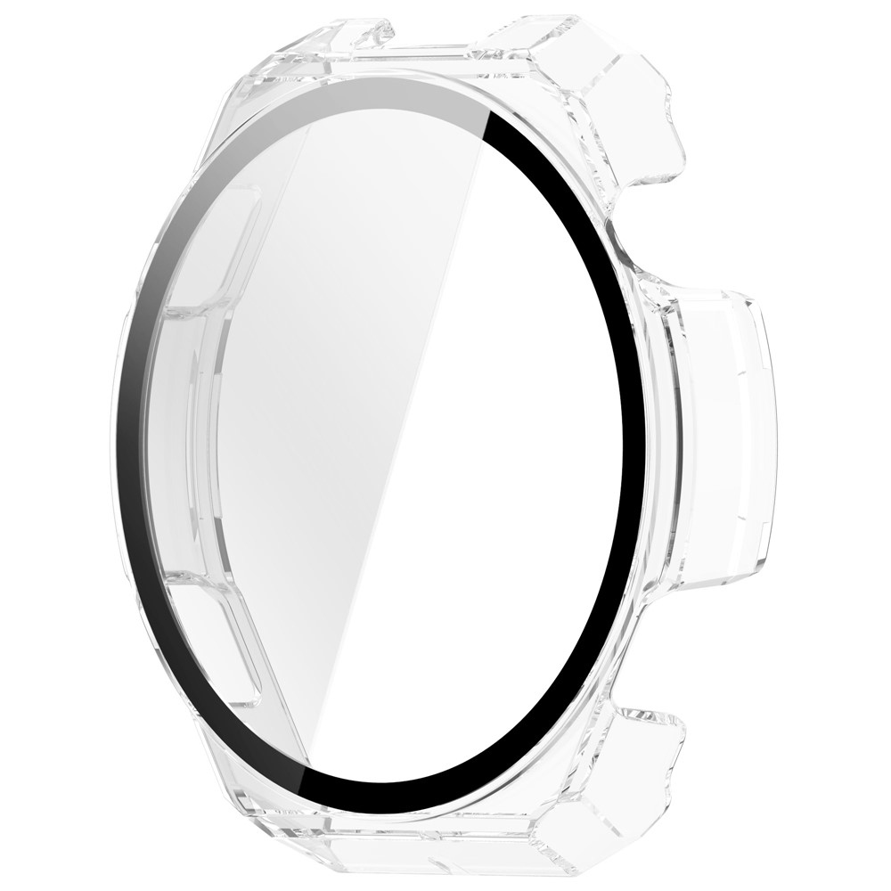 Overall plastové nasazovací pouzdro s ochranným sklem na Amazfit Balance 3 - transparentní