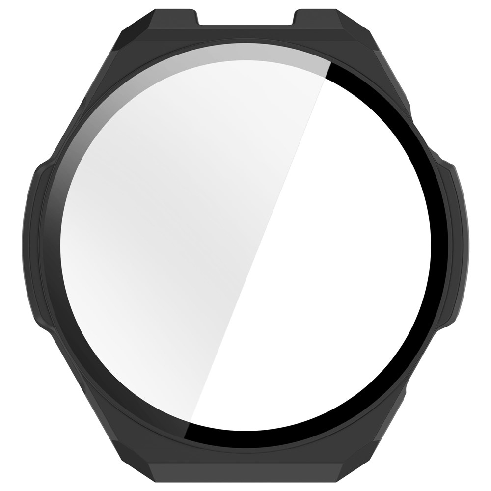Overall plastové nasazovací pouzdro s ochranným sklem na Amazfit Balance 3 - černé