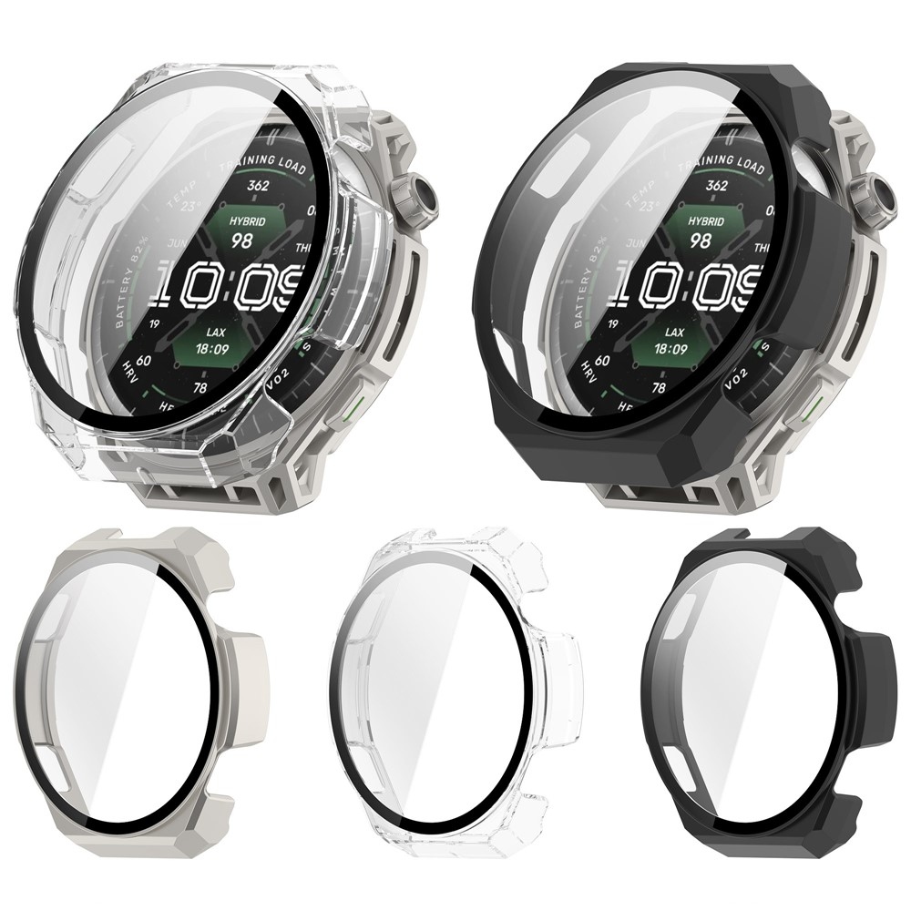Overall plastové nasazovací pouzdro s ochranným sklem na Amazfit Balance 3 - šedé