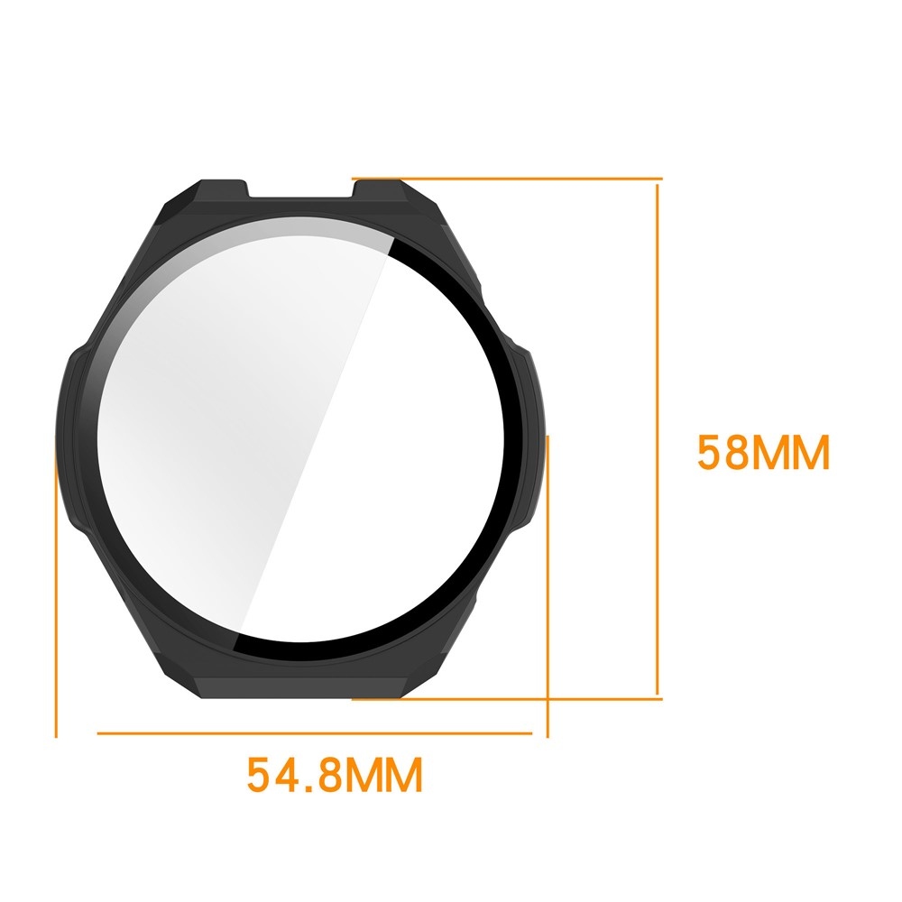 Overall plastové nasazovací pouzdro s ochranným sklem na Amazfit Balance 3 - šedé
