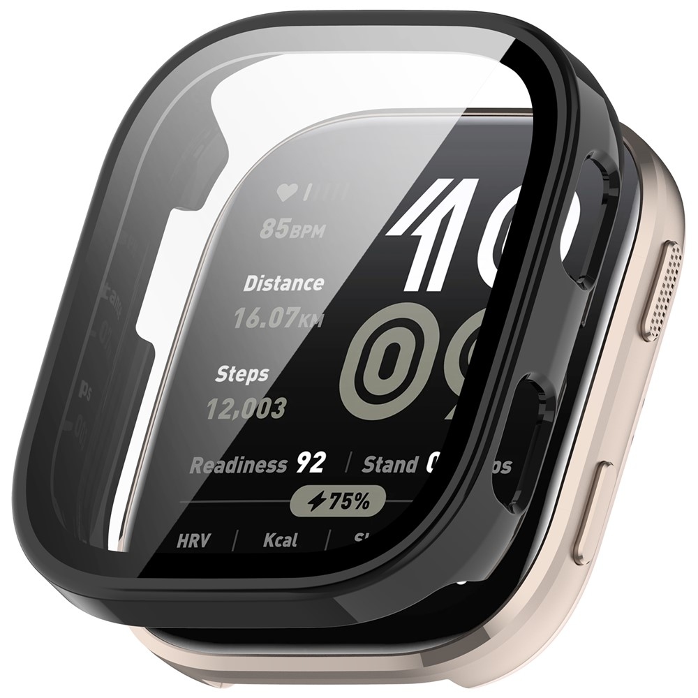 Overall plastové nasazovací pouzdro s ochranným sklem na Amazfit Bip 6 - černé