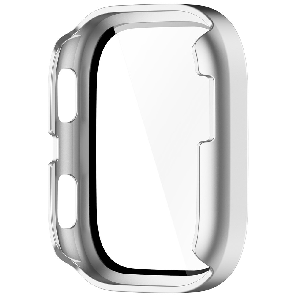 Overall plastové nasazovací pouzdro s ochranným sklem na Amazfit Bip 6 - stříbrné